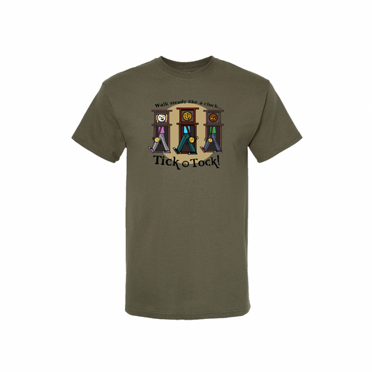 Walk steady like a clock... Tick Tock!